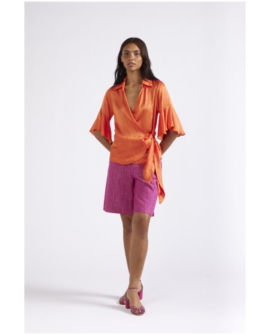 CafèNoir Camicia incrociata Arancio - Glamour Calzature CafèNoir Camicia incrociata Arancio - Glamour Calzature