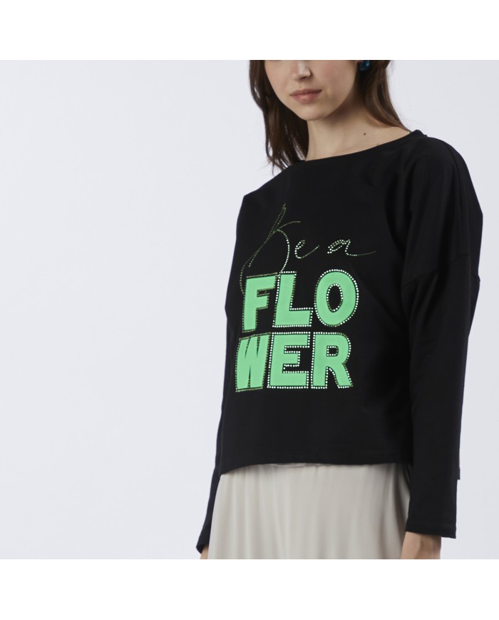 CafèNoir Felpa Nero - Glamour Calzature