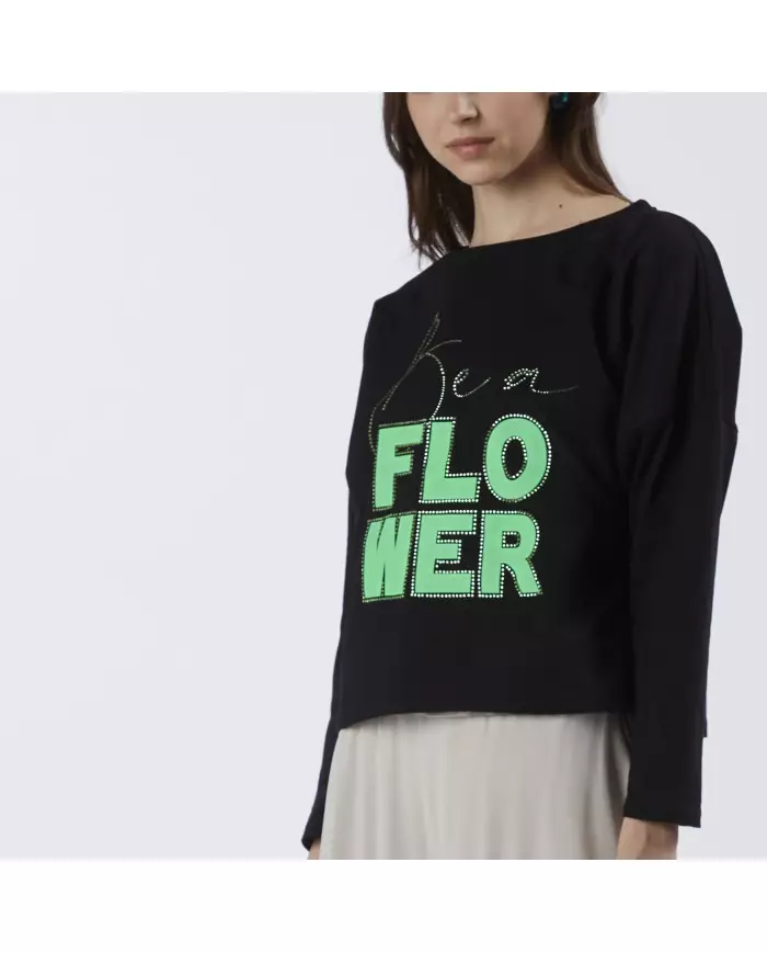 CafèNoir Felpa Nero - Glamour Calzature