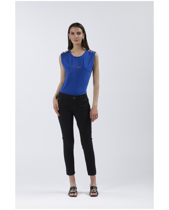 CafèNoir Jeans Nero - Glamour Calzature