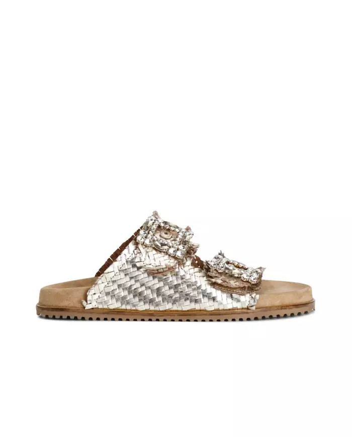 CafèNoir Ciabatta Oro - Glamour Calzature