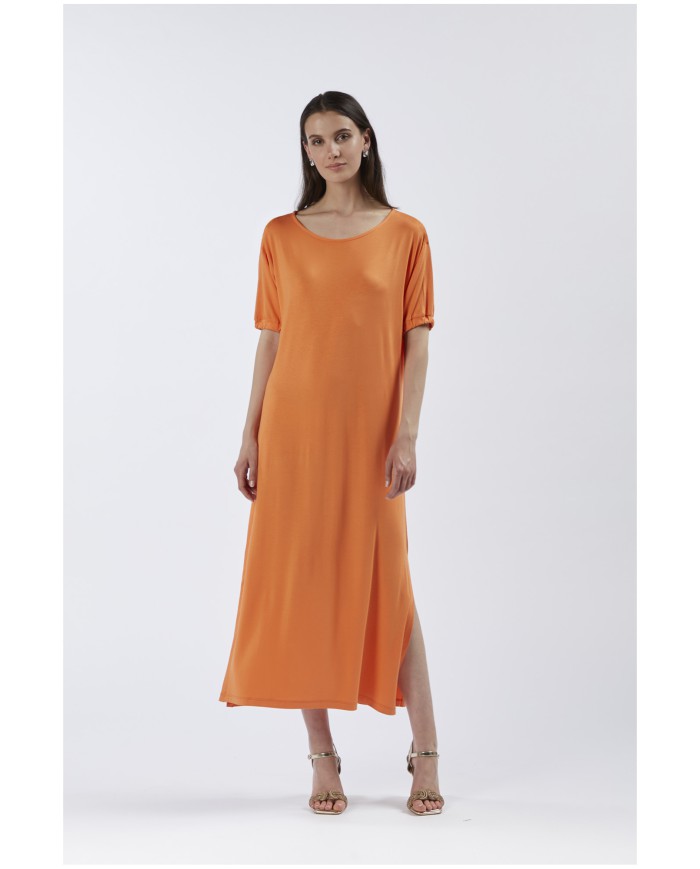 CafèNoir Abito Lungo Arancio - Glamour Calzature