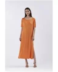 CafèNoir Abito Lungo Arancio - Glamour Calzature