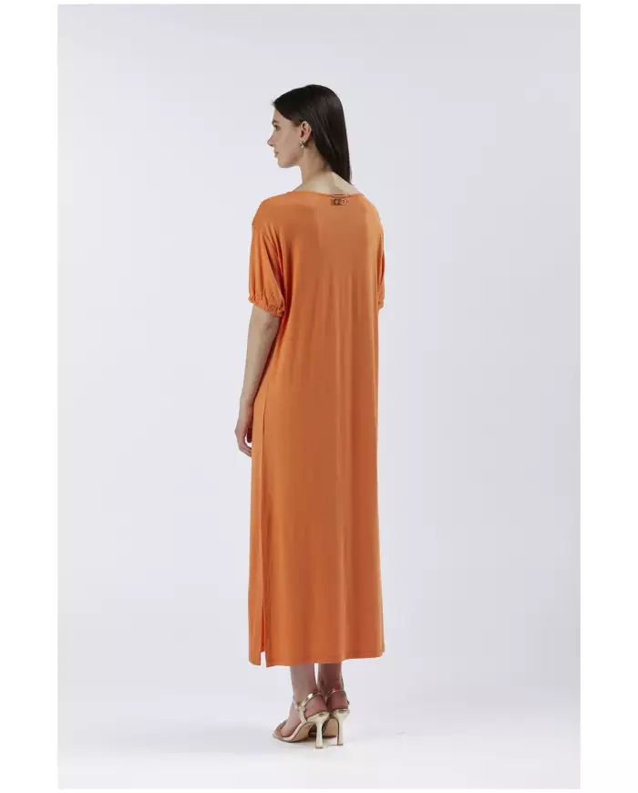 CafèNoir Abito Lungo Arancio - Glamour Calzature