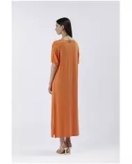 CafèNoir Abito Lungo Arancio - Glamour Calzature