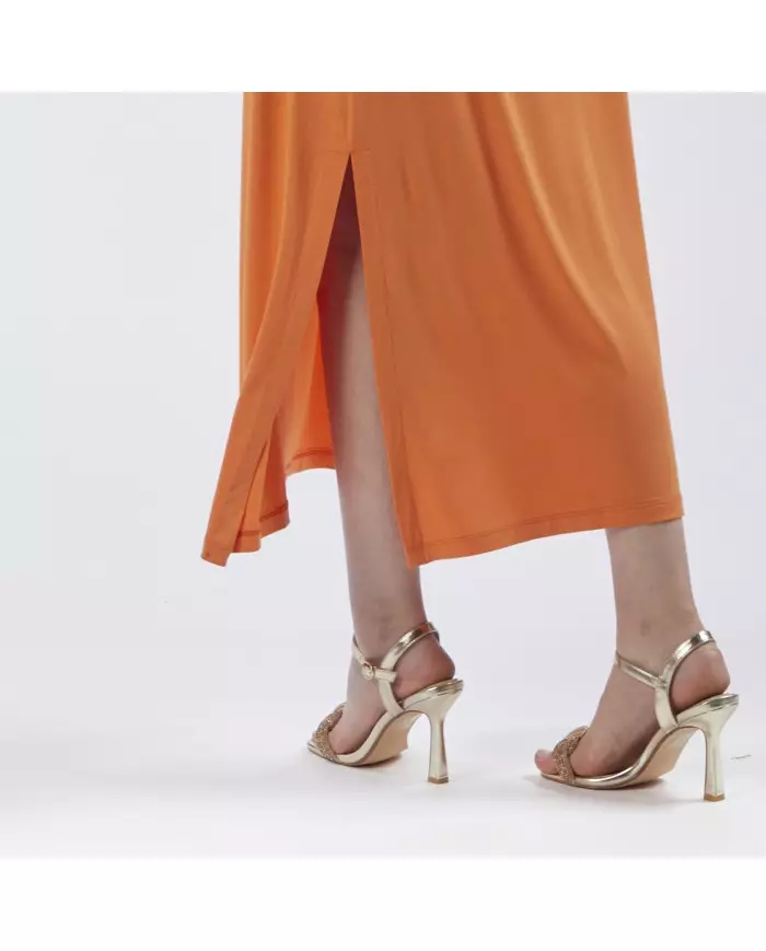CafèNoir Abito Lungo Arancio - Glamour Calzature