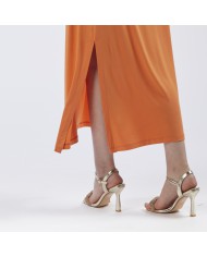 CafèNoir Abito Lungo Arancio - Glamour Calzature