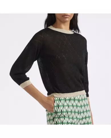 CafèNoir Maglia Girocollo Nero - Glamour Calzature