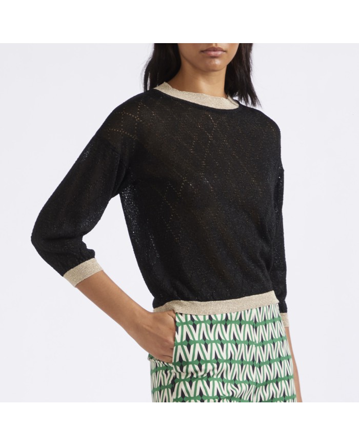 CafèNoir Maglia Girocollo Nero - Glamour Calzature CafèNoir Maglia Girocollo Nero - Glamour Calzature