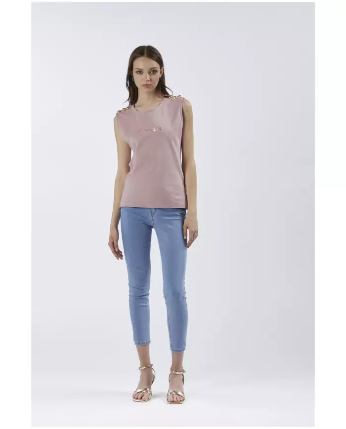 CafèNoir T-shirt Rosa - Glamour Calzature