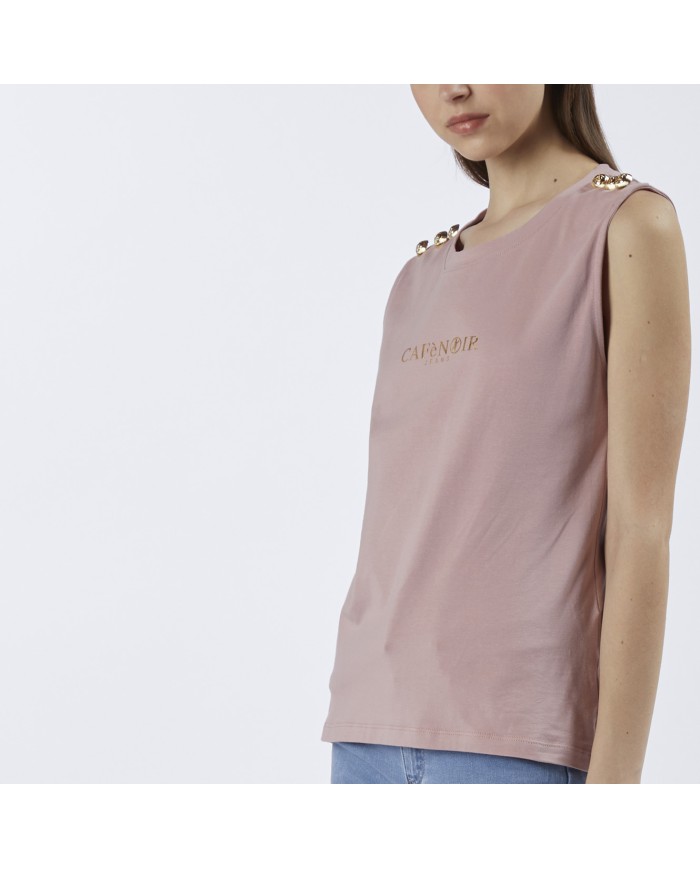 CafèNoir T-shirt Rosa - Glamour Calzature CafèNoir T-shirt Rosa - Glamour Calzature