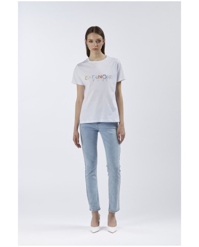 CafèNoir T-Shirt Bianco - Glamour Calzature CafèNoir T-Shirt Bianco - Glamour Calzature
