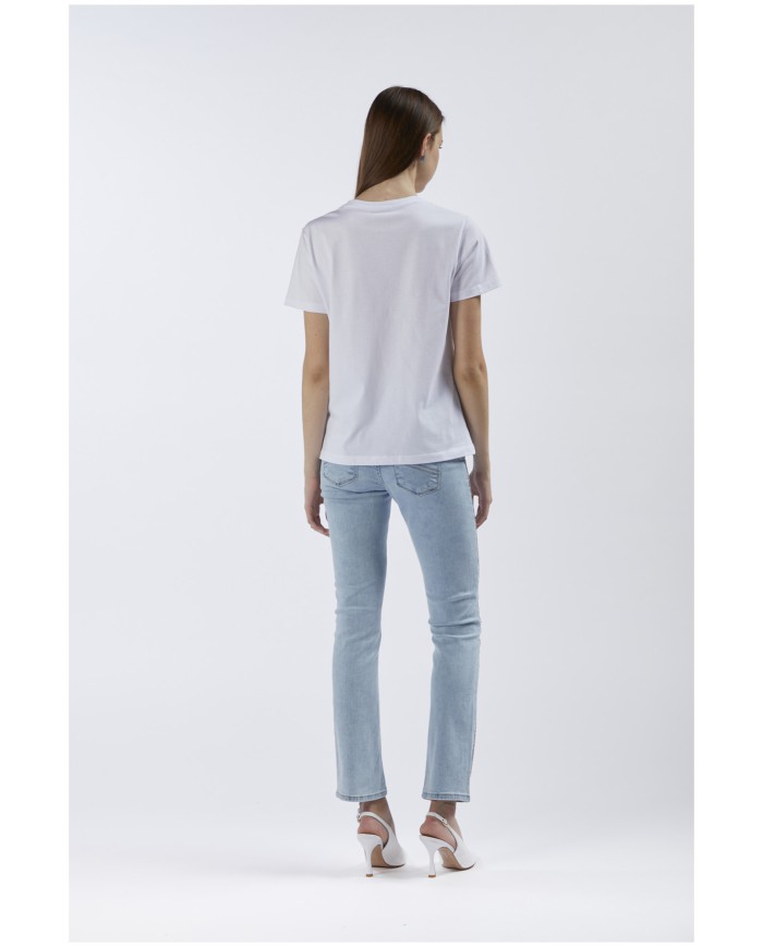 CafèNoir T-Shirt Bianco - Glamour Calzature CafèNoir T-Shirt Bianco - Glamour Calzature