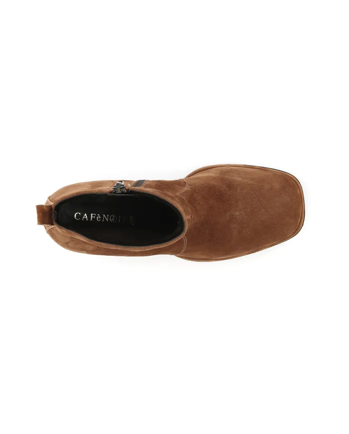 CafèNoir TRONCHETTO IN PELLE SCAMOSCIATA.COGNAC Cuoio - Glamour Cal...