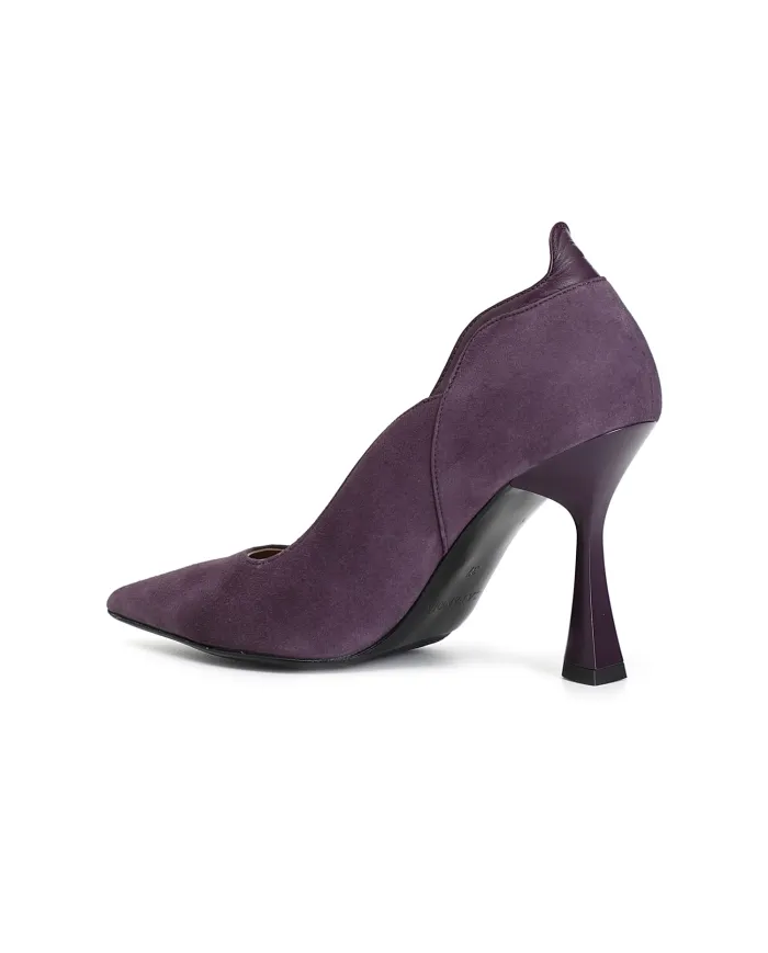 CafèNoir DECOLLETE' IN CAMOSCIO.VIOLA - Glamour Calzature