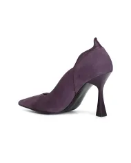 CafèNoir DECOLLETE' IN CAMOSCIO.VIOLA - Glamour Calzature