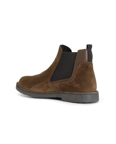 CafèNoir TRONCHETTO IN PELLE SCAMOSCIATA CON ELASTICO.CUOIO - Glamo...