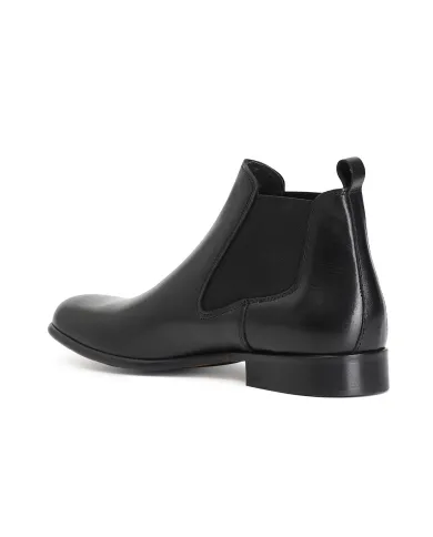 CafèNoir TRONCHETTO IN PELLE CON ELASTICO.NERO - Glamour Calzature CafèNoir TRONCHETTO IN PELLE CON ELASTICO.NERO - Glamour Calzature