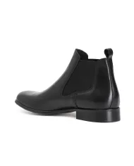 CafèNoir TRONCHETTO IN PELLE CON ELASTICO.NERO - Glamour Calzature