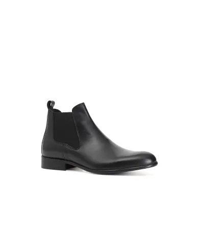 CafèNoir TRONCHETTO IN PELLE CON ELASTICO.NERO - Glamour Calzature CafèNoir TRONCHETTO IN PELLE CON ELASTICO.NERO - Glamour Calzature