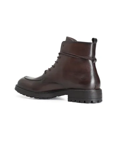 CafèNoir TRONCHETTO IN PELLE ALLACCIATO.T.MORO - Glamour Calzature