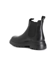 CafèNoir TRONCHETTO IN PELLE ALLACCIATO.NERO - Glamour Calzature