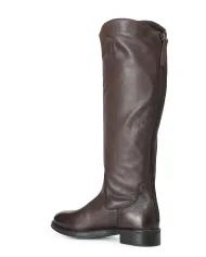 CafèNoir STIVALE IN PELLE CON CERNIERA.MARRONE - Glamour Calzature