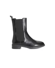 CafèNoir STIVALETTO IN PELLE CON ELASTICI.NERO - Glamour Calzature