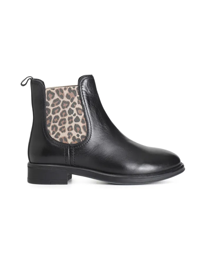 CafèNoir TRONCHETTO IN PELLE CON ELASTICI.NERO - Glamour Calzature CafèNoir TRONCHETTO IN PELLE CON ELASTICI.NERO - Glamour Calzature