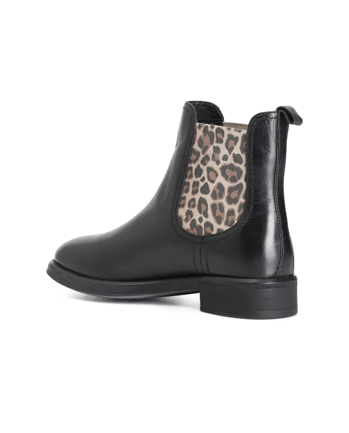 CafèNoir TRONCHETTO IN PELLE CON ELASTICI.NERO - Glamour Calzature CafèNoir TRONCHETTO IN PELLE CON ELASTICI.NERO - Glamour Calzature