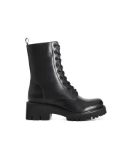 CafèNoir TRONCHETTO IN PELLE ALLACCIATO.NERO - Glamour Calzature