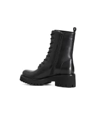 CafèNoir TRONCHETTO IN PELLE ALLACCIATO.NERO - Glamour Calzature