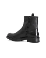 CafèNoir TRONCHETTO IN PELLE CON FIBBIA.NERO - Glamour Calzature