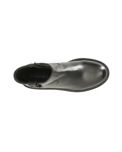 CafèNoir TRONCHETTO IN PELLE CON FIBBIA.NERO - Glamour Calzature