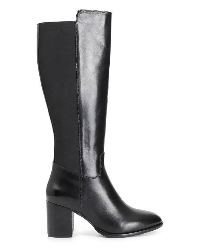 CafèNoir STIVALE IN PELLE CON ELASTICO.NERO - Glamour Calzature CafèNoir STIVALE IN PELLE CON ELASTICO.NERO - Glamour Calzature