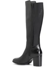 CafèNoir STIVALE IN PELLE CON ELASTICO.NERO - Glamour Calzature