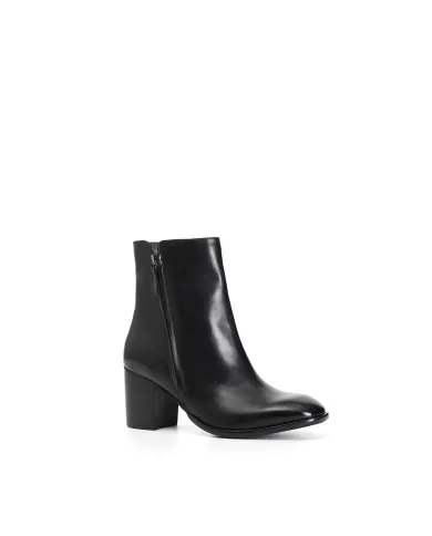 CafèNoir TRONCHETTO IN PELLE CON CERNIERA.NERO - Glamour Calzature