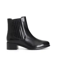 CafèNoir TRONCHETTO IN PELLE CON ELASTICO.NERO - Glamour Calzature