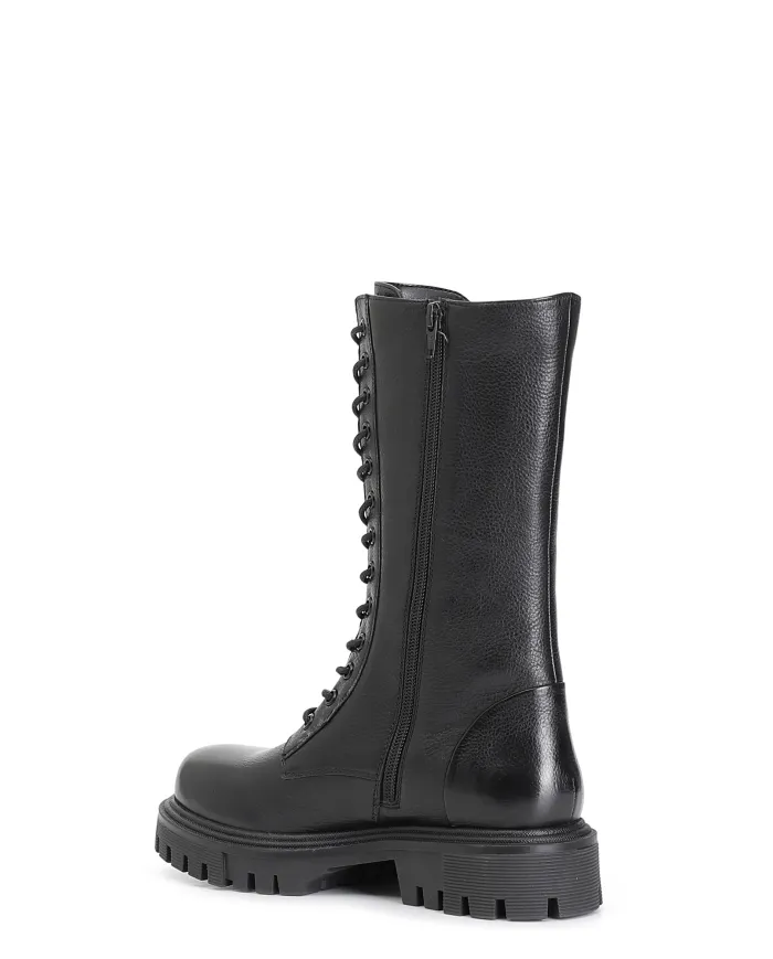 CafèNoir STIVALETTO 3/4 IN PELLE CON LACCI.NERO - Glamour Calzature CafèNoir STIVALETTO 3/4 IN PELLE CON LACCI.NERO - Glamour Calzature