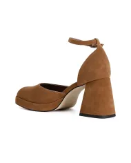 CafèNoir SCARPA IN PELLE SCAMOSCIATA CON LACCIO ALLA CAVIGLIA.CARAM...