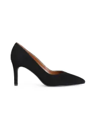 CafèNoir DECOLLETE' IN CAMOSCIO.NERO - Glamour Calzature