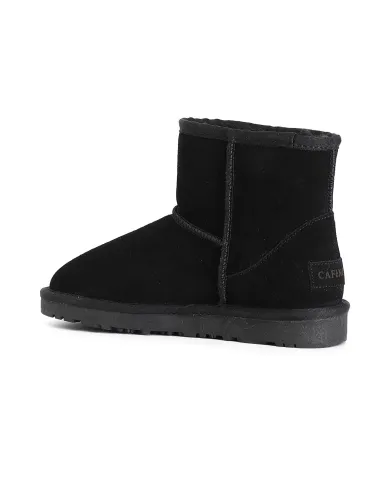 CafèNoir TRONCHETTO CON PELLICCIA SINTETICA.NERO - Glamour Calzature