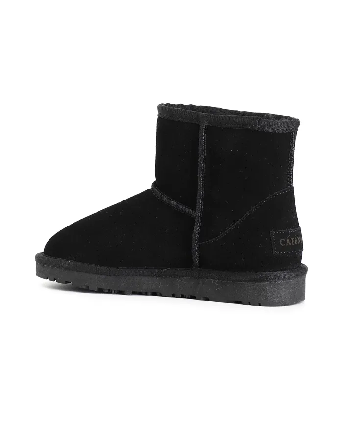 CafèNoir TRONCHETTO CON PELLICCIA SINTETICA.NERO - Glamour Calzature