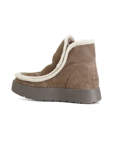 CafèNoir TRONCHETTO CON BORDO MOCASSINO E PELLICCIA SINTETICA.TAUPE...