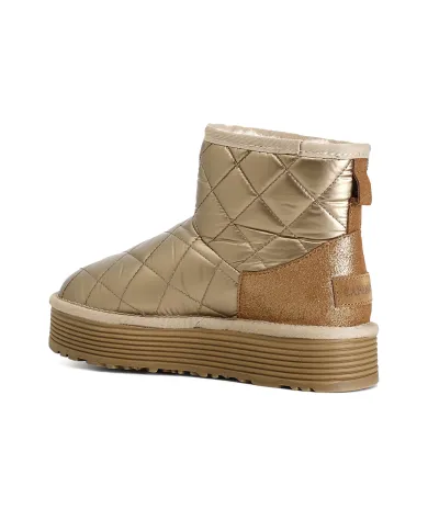 CafèNoir TRONCHETTO CON TRAPUNTATURA E PELLICCIASINTETICA.CAMEL - G...