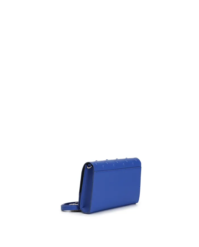 CafèNoir POCHETTE CON DECORAZIONI IN ALTA FREQUENZA.BLU - Glamour C...