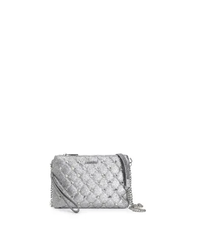CafèNoir POCHETTE GLITTERATA CON BORCHIE ESAGONALI.ARGENTO - Glamou... CafèNoir POCHETTE GLITTERATA CON BORCHIE ESAGONALI.ARGENTO - Glamou...