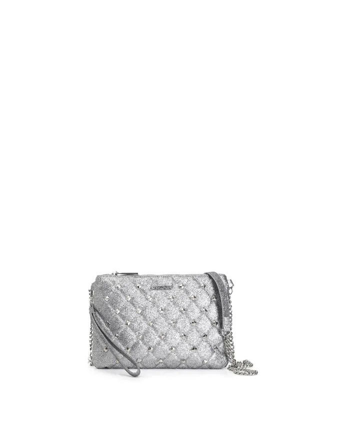 CafèNoir POCHETTE GLITTERATA CON BORCHIE ESAGONALI.ARGENTO - Glamou... CafèNoir POCHETTE GLITTERATA CON BORCHIE ESAGONALI.ARGENTO - Glamou...