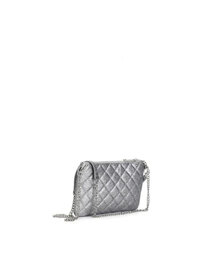 CafèNoir POCHETTE GLITTERATA CON BORCHIE ESAGONALI.ARGENTO - Glamou... CafèNoir POCHETTE GLITTERATA CON BORCHIE ESAGONALI.ARGENTO - Glamou...