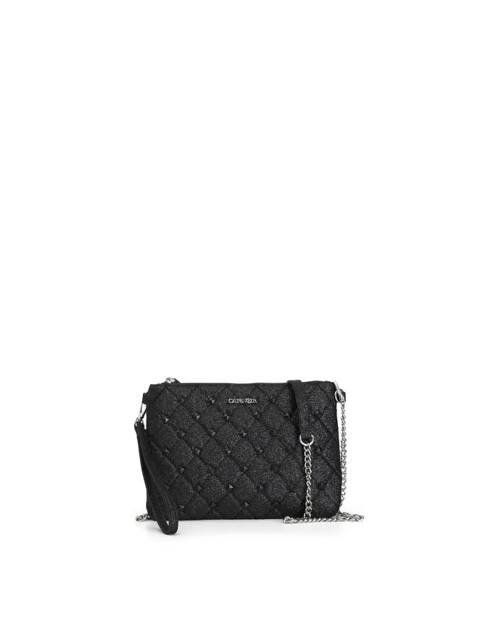CafèNoir POCHETTE GLITTERATA CON BORCHIE ESAGONALI.NERO - Glamour C... CafèNoir POCHETTE GLITTERATA CON BORCHIE ESAGONALI.NERO - Glamour C...
